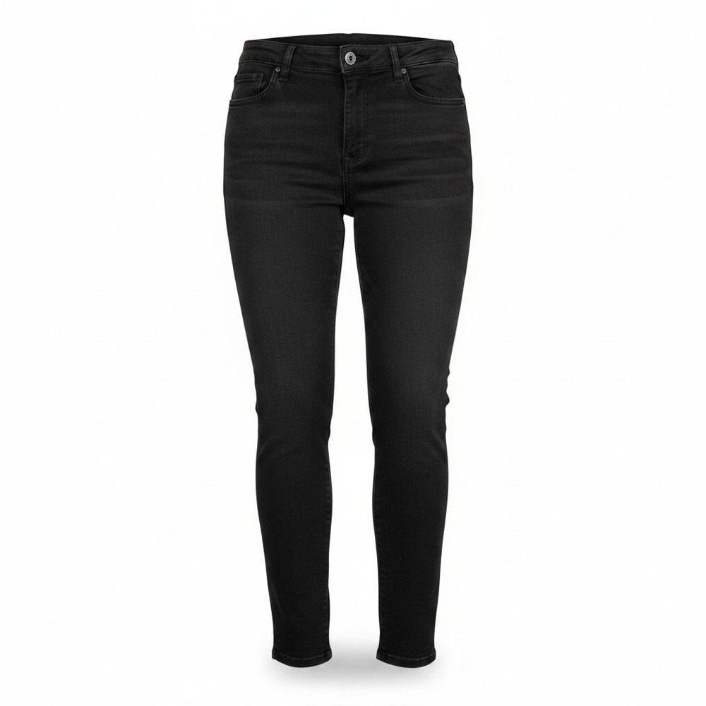 STS Blue Darren Comfort Mid Rise Skinny Jeans Womens 16 Black Stretch Size 16